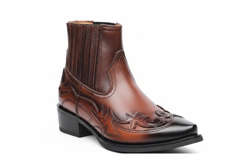 Bota Cowboy Masculina em Couro Artesanal