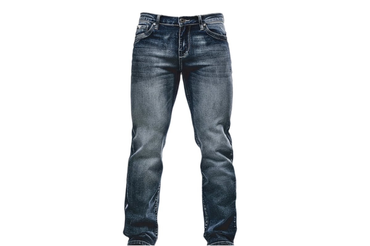 Calça Jeans Masculina Slim Fit com Elastano - Estilo Cowboy