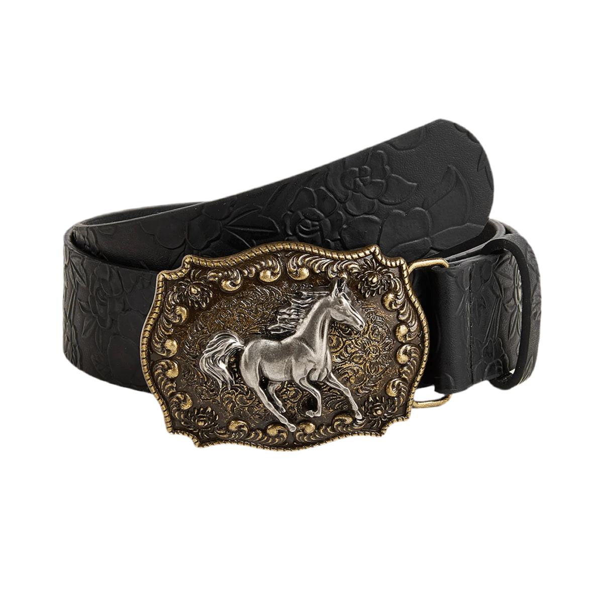 Cinto country com fivela de cavalo - Estilo Western