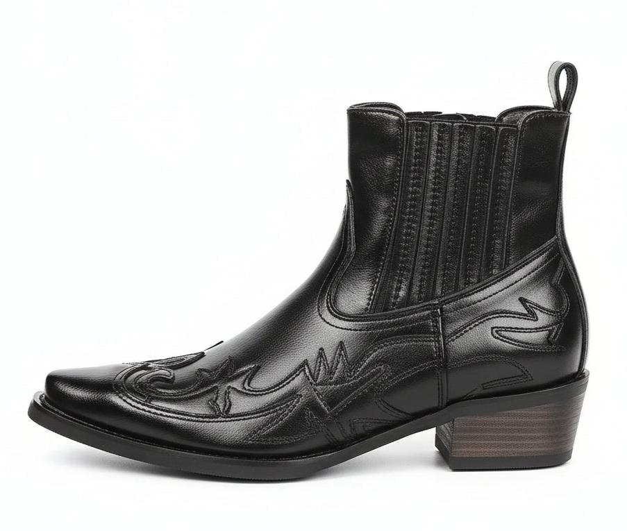 Bota Cowboy Masculina em Couro Artesanal