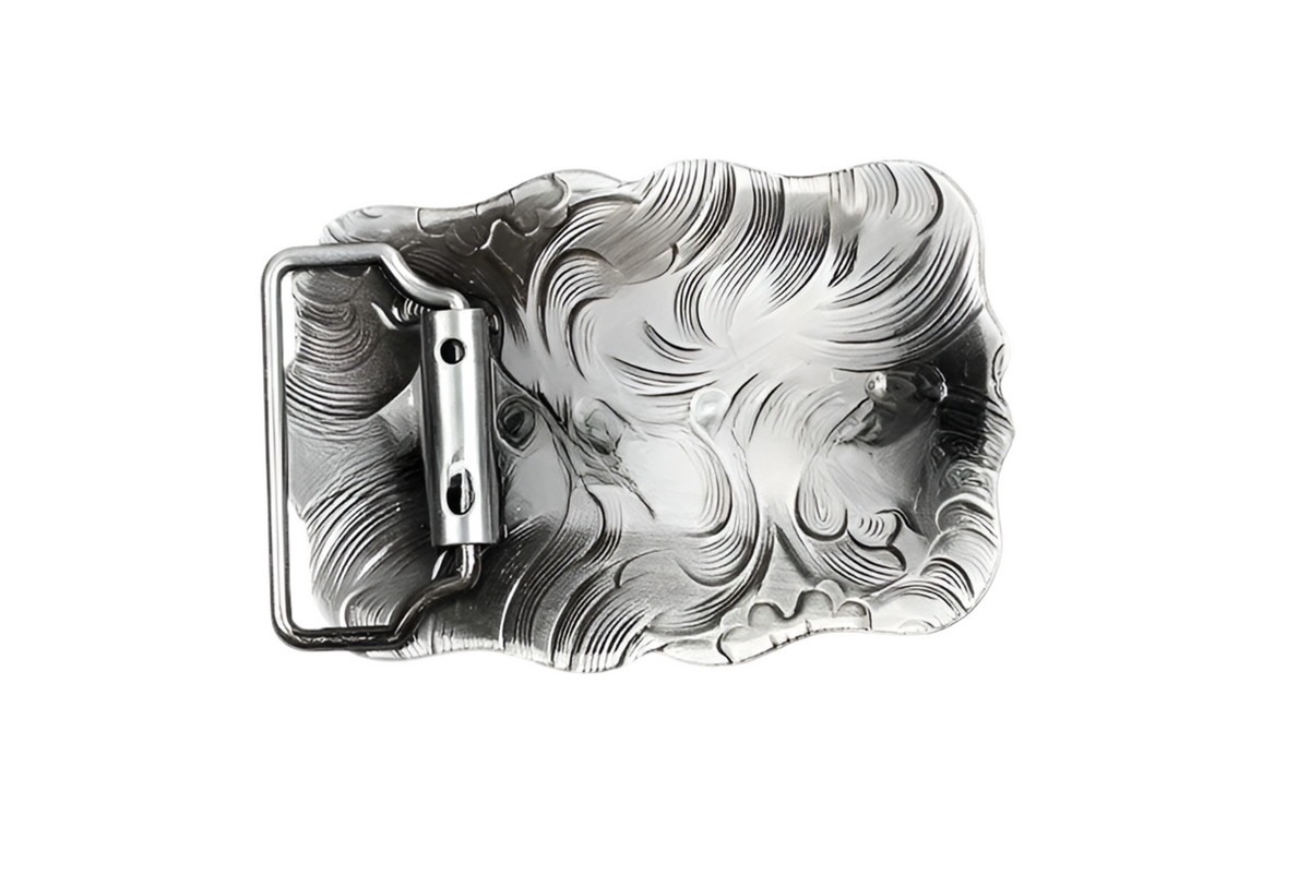 Fivela Western Cowboy Retangular Unissex